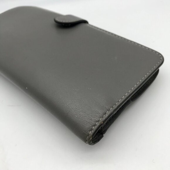 Coach Gray Leather Skinny Long Wallet - Picture 8 of 10